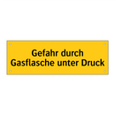 Gefahr durch Gasflasche unter Druck