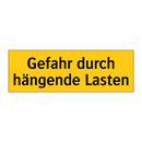 Gefahr durch hängende Lasten