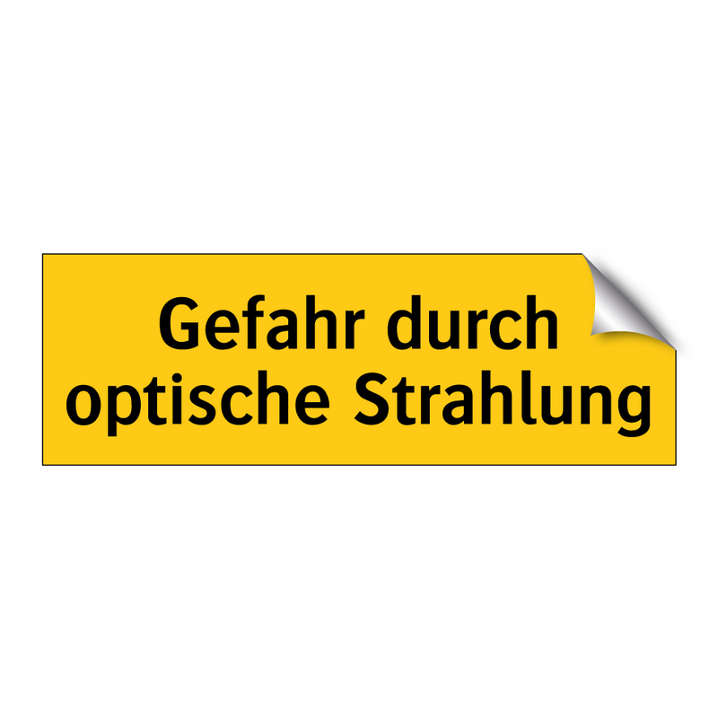 Gefahr durch optische Strahlung