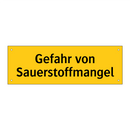Gefahr von Sauerstoffmangel