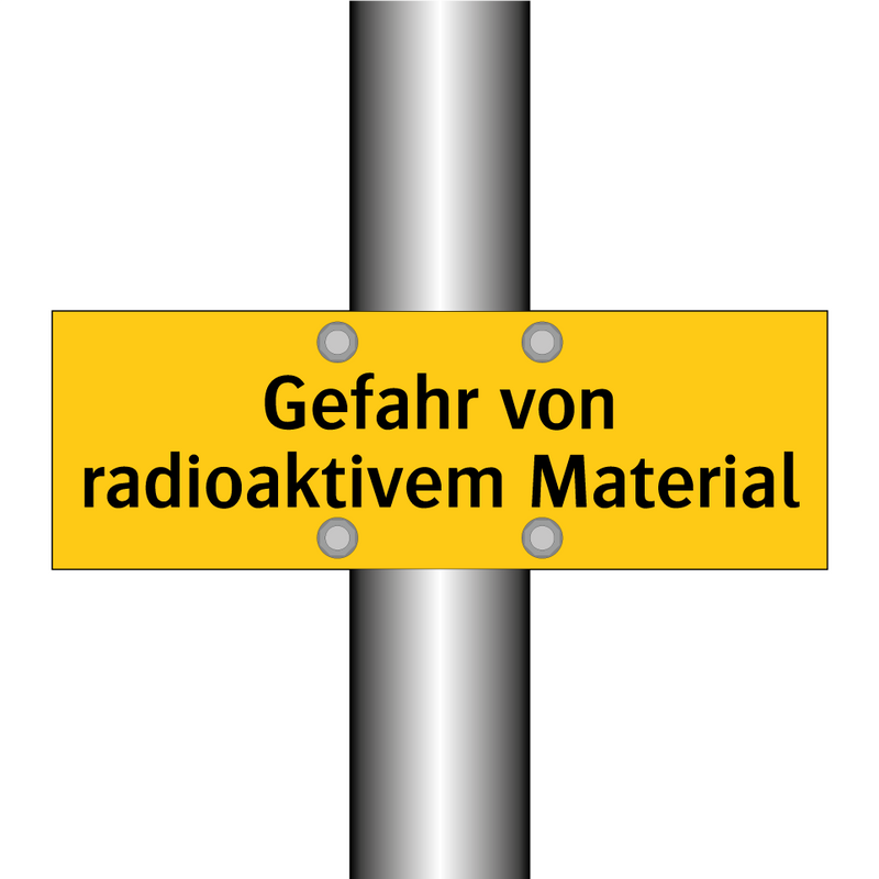 Gefahr von radioaktivem Material