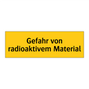 Gefahr von radioaktivem Material