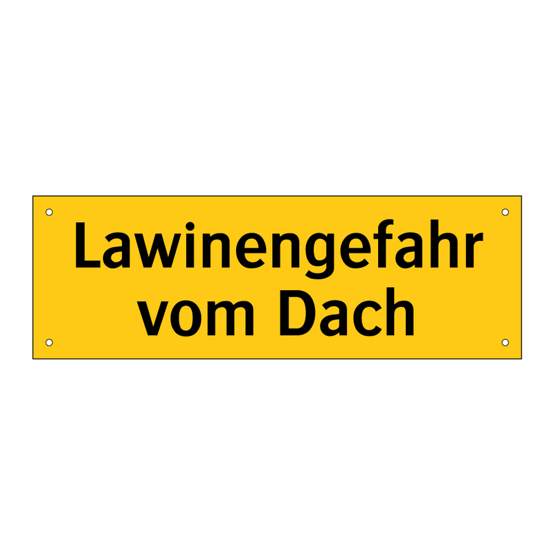 Lawinengefahr vom Dach