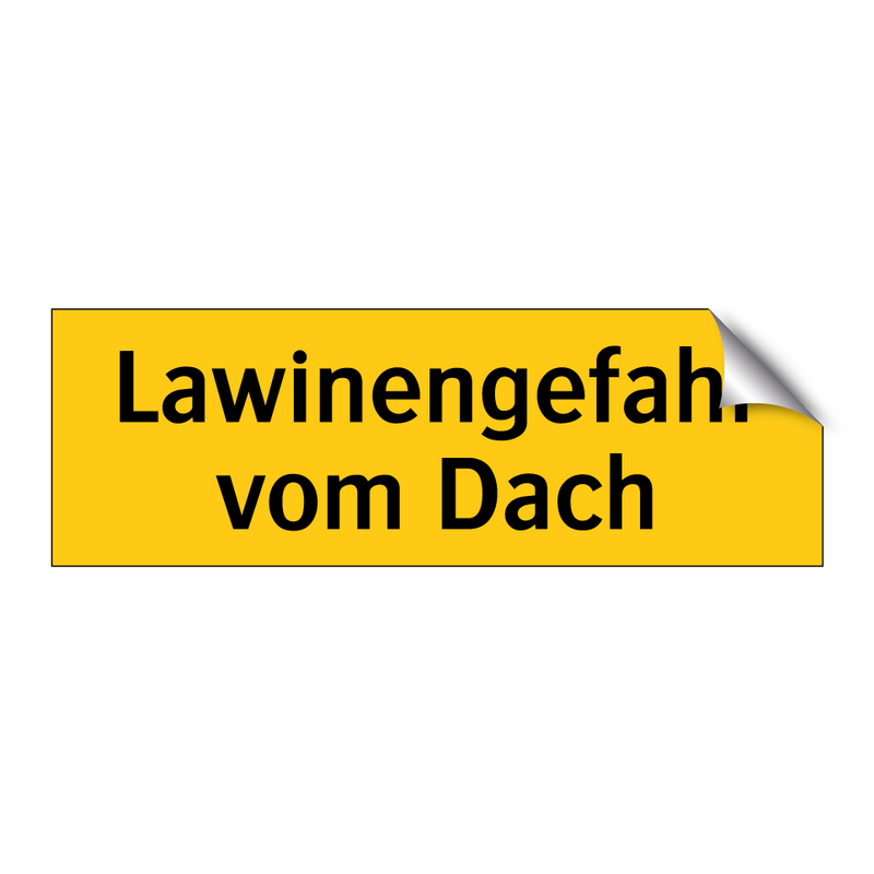 Lawinengefahr vom Dach
