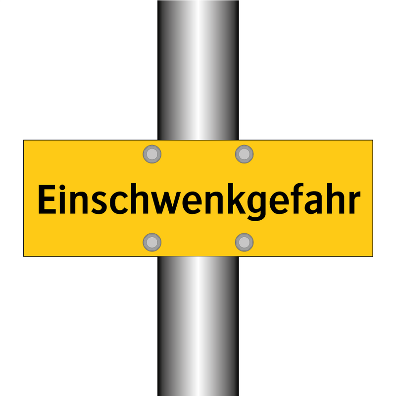 Einschwenkgefahr