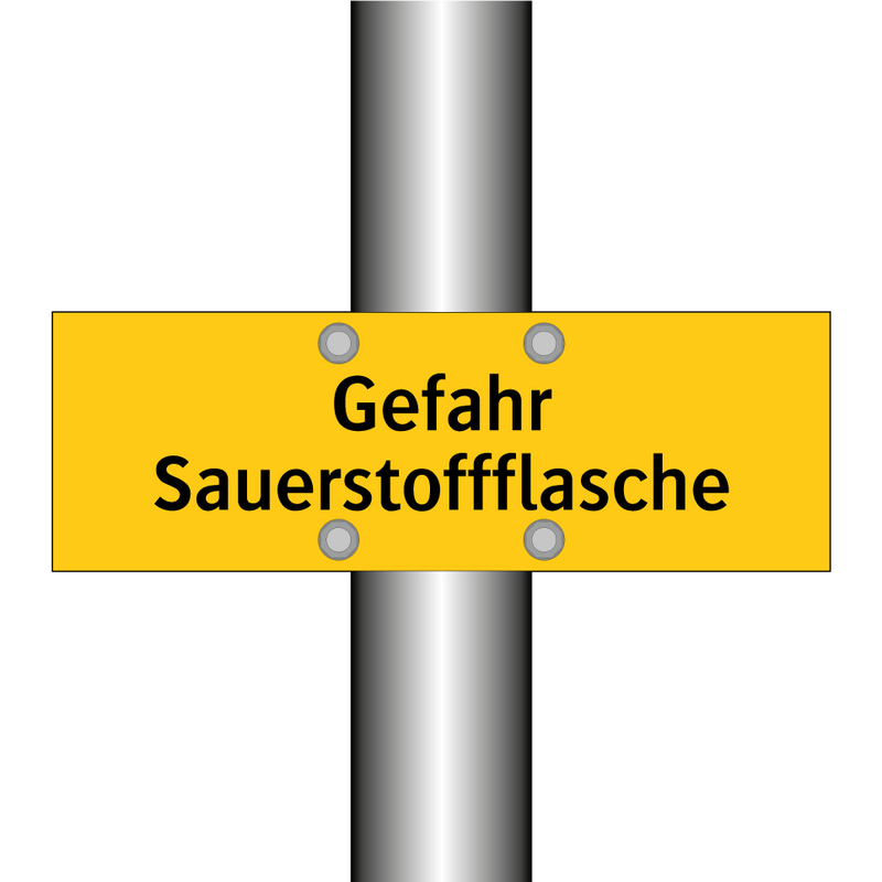 Gefahr Sauerstoffflasche