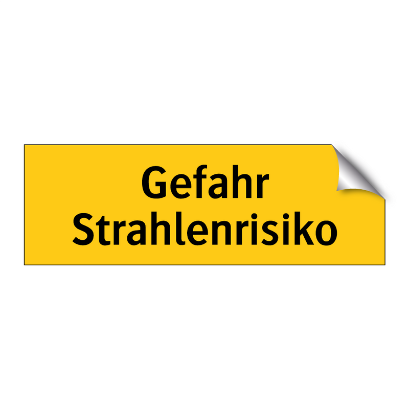 Gefahr Strahlenrisiko