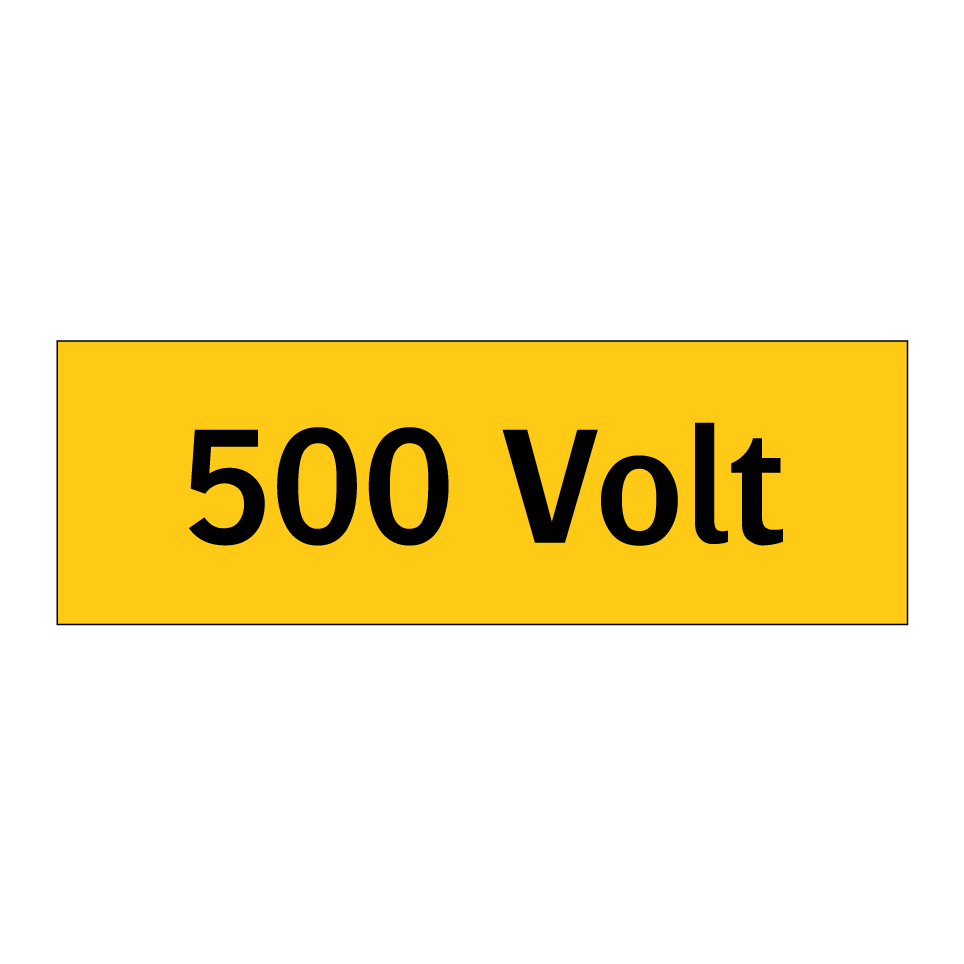 W106 Sign Kauf 500 Volt schild | SignOnline | DE-W106