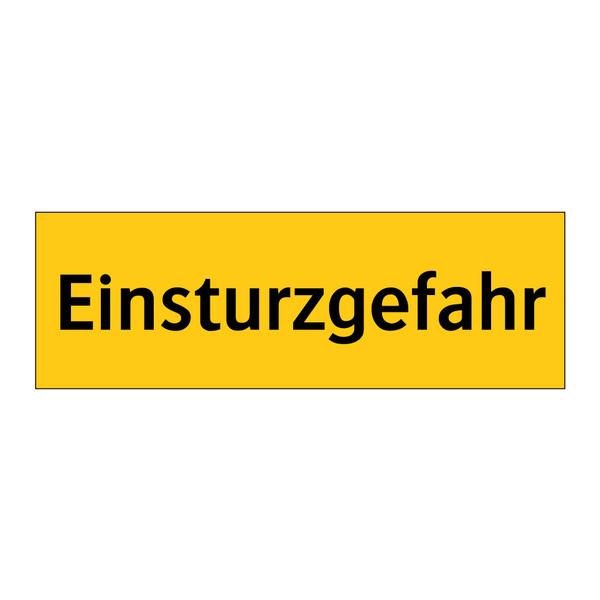 Einsturzgefahr