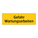 Gefahr Wartungsarbeiten