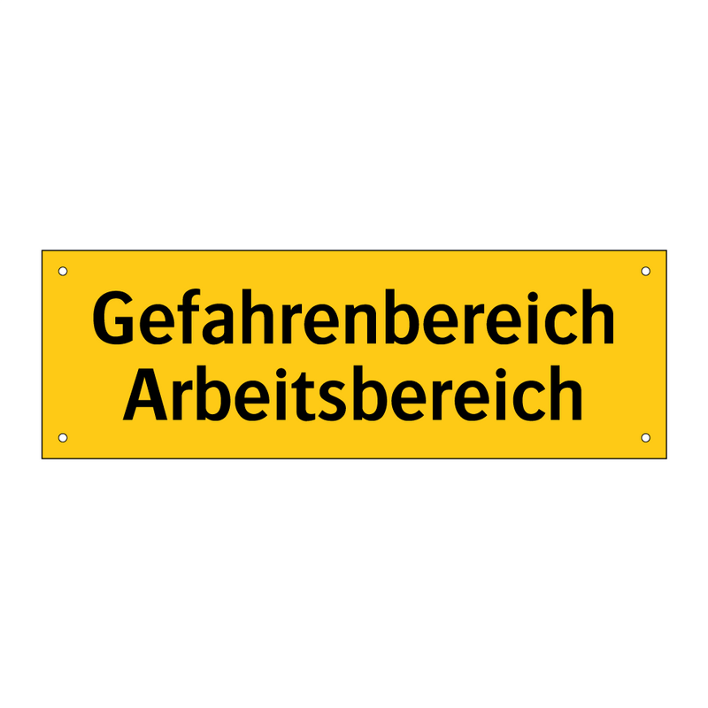 Gefahrenbereich Arbeitsbereich