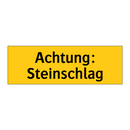 Achtung: Steinschlag