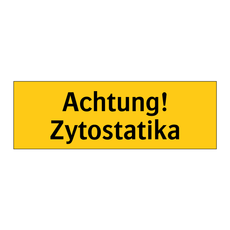 Achtung! Zytostatika