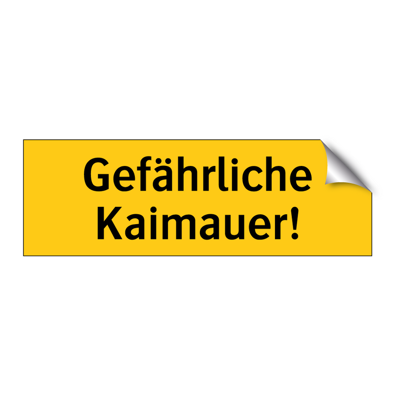 Gefährliche Kaimauer!