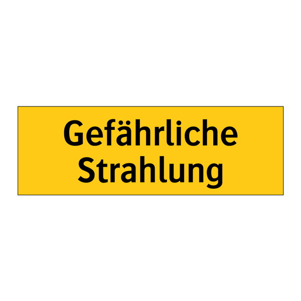 Gefährliche Strahlung