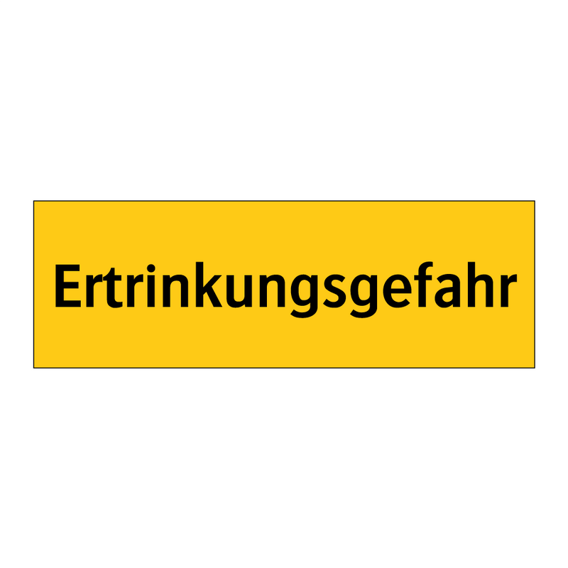 Ertrinkungsgefahr