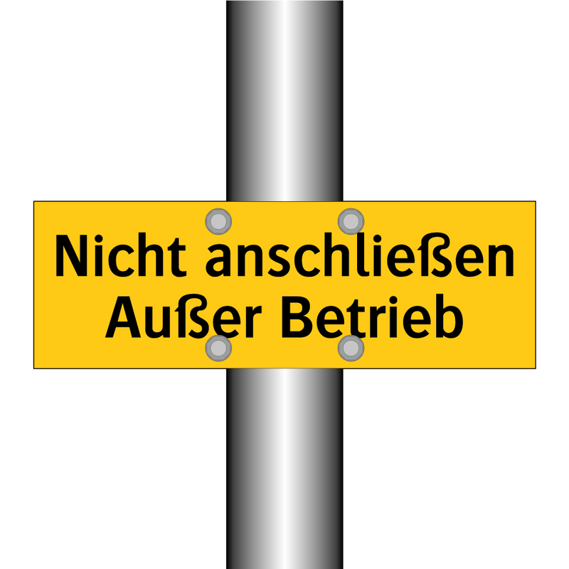 Nicht anschließen Außer Betrieb