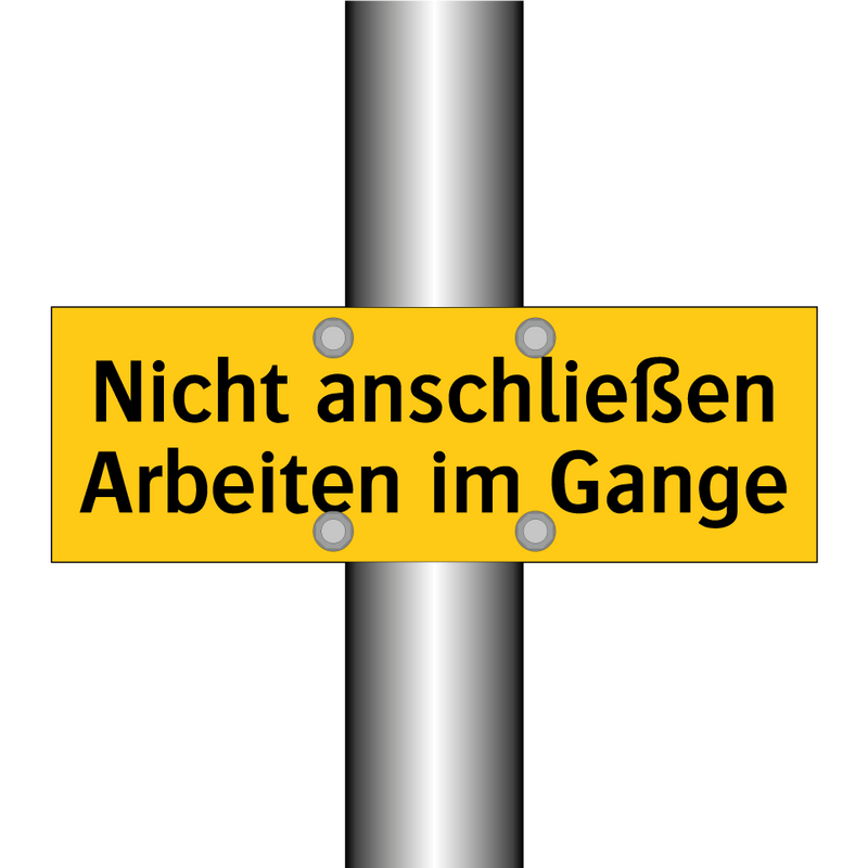 Nicht anschließen Arbeiten im Gange