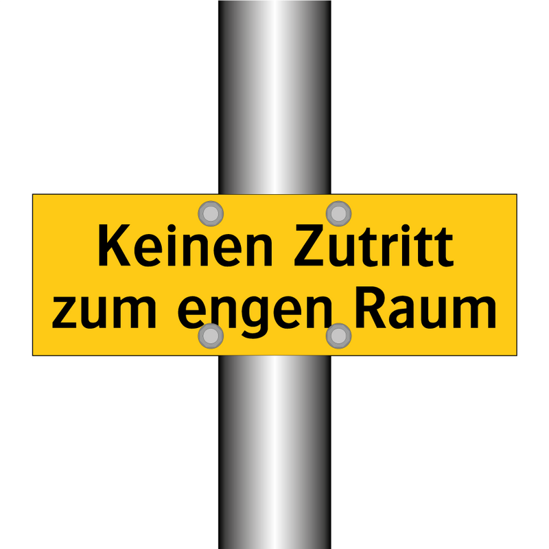Keinen Zutritt zum engen Raum