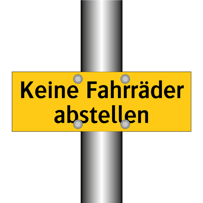 Keine Fahrräder abstellen