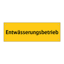 Entwässerungsbetrieb