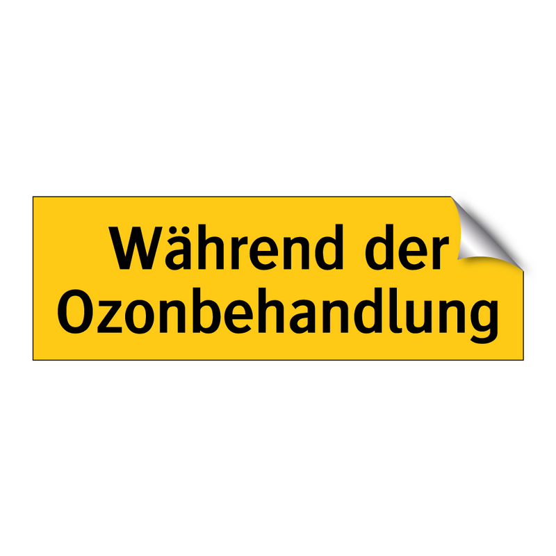 Während der Ozonbehandlung