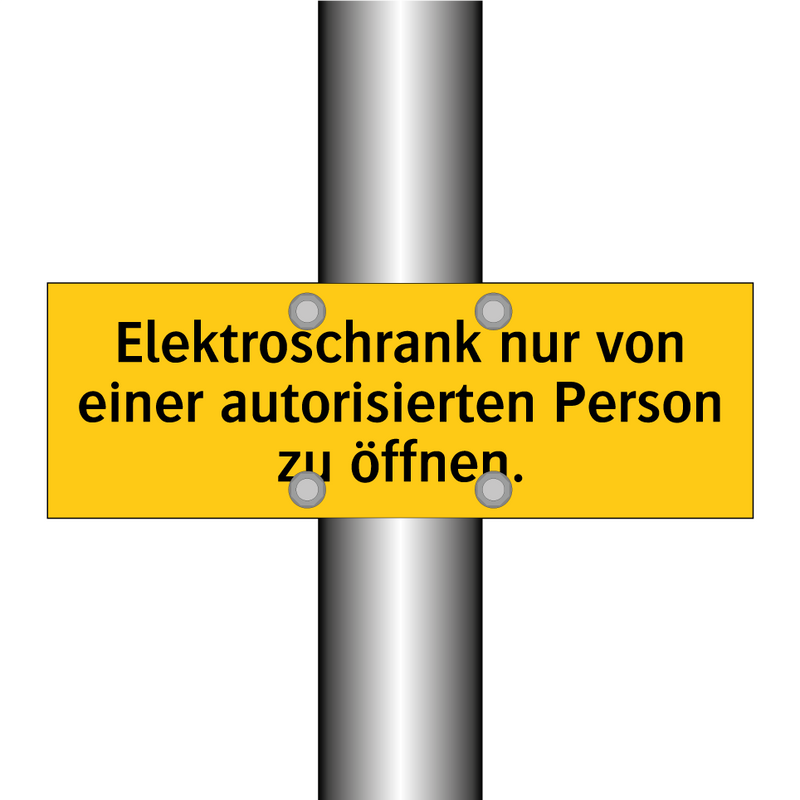 Elektroschrank nur von einer autorisierten Person zu öffnen.