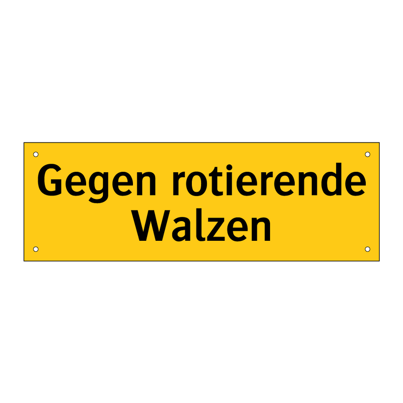 Gegen rotierende Walzen