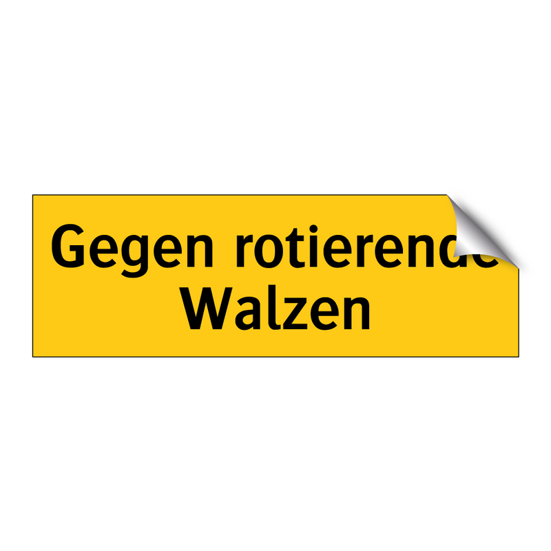 Gegen rotierende Walzen