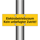 Elektrobetriebsraum Kein unbefugter Zutritt!