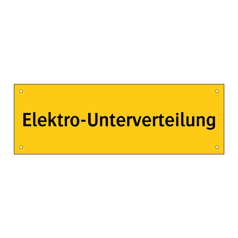 Elektro-Unterverteilung