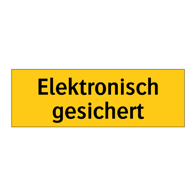 Elektronisch gesichert