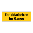 Epoxidarbeiten im Gange