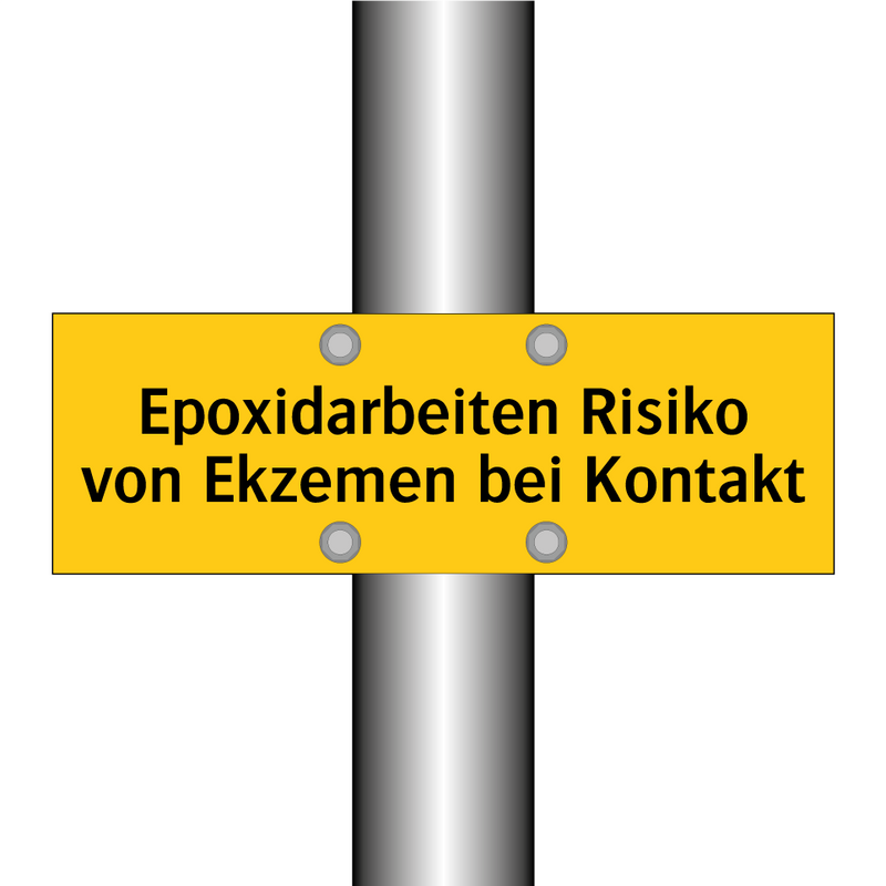 Epoxidarbeiten Risiko von Ekzemen bei Kontakt