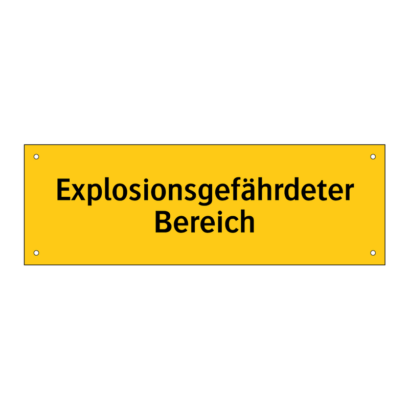 Explosionsgefährdeter Bereich