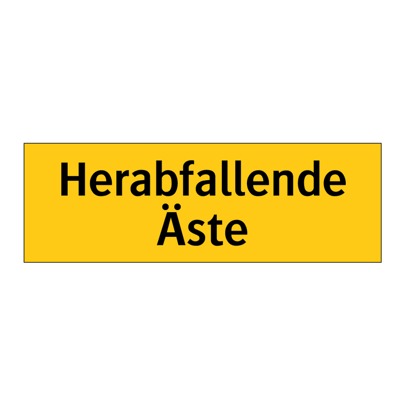 Herabfallende Äste