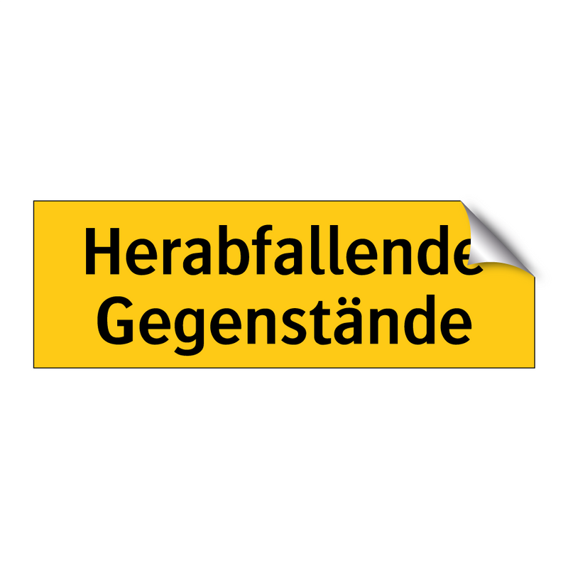 Herabfallende Gegenstände