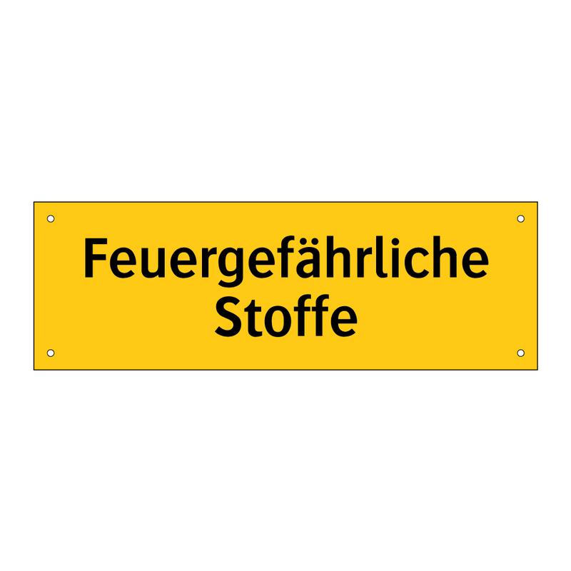 Feuergefährliche Stoffe