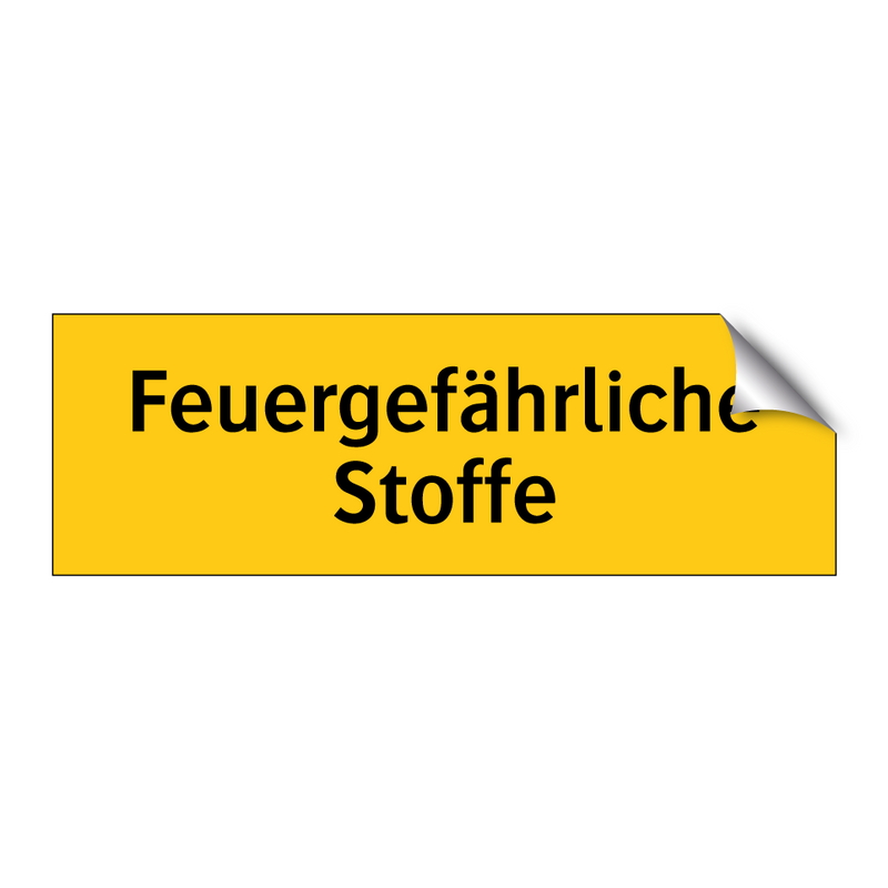 Feuergefährliche Stoffe