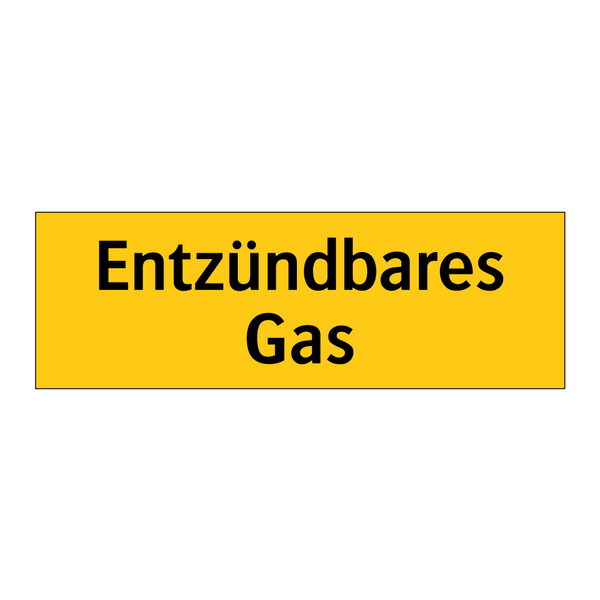 Entzündbares Gas