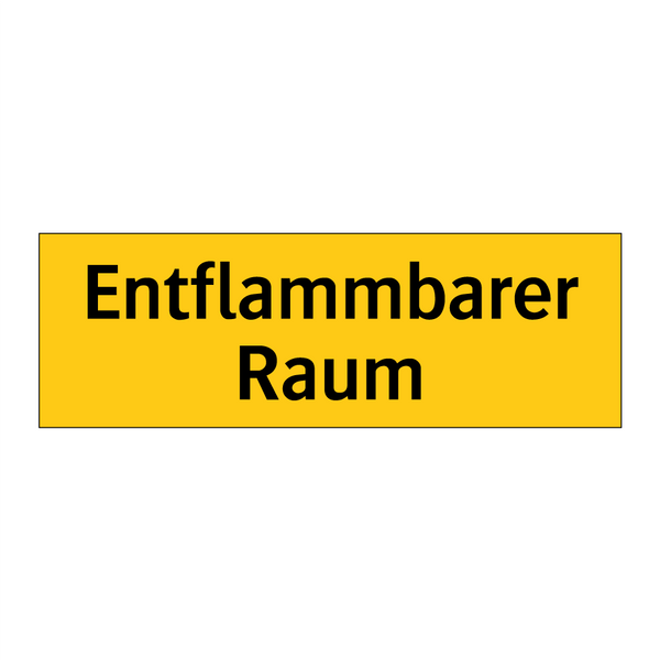 Entflammbarer Raum