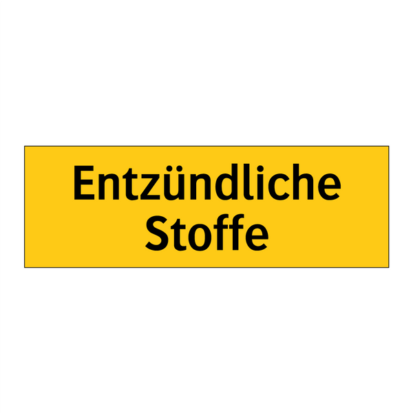 Entzündliche Stoffe