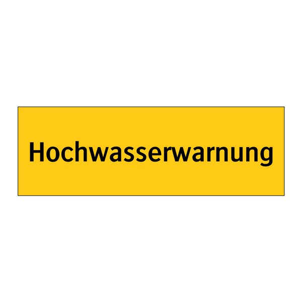 Hochwasserwarnung