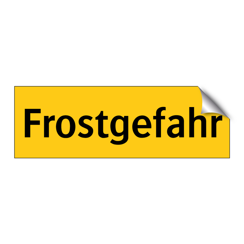 Frostgefahr