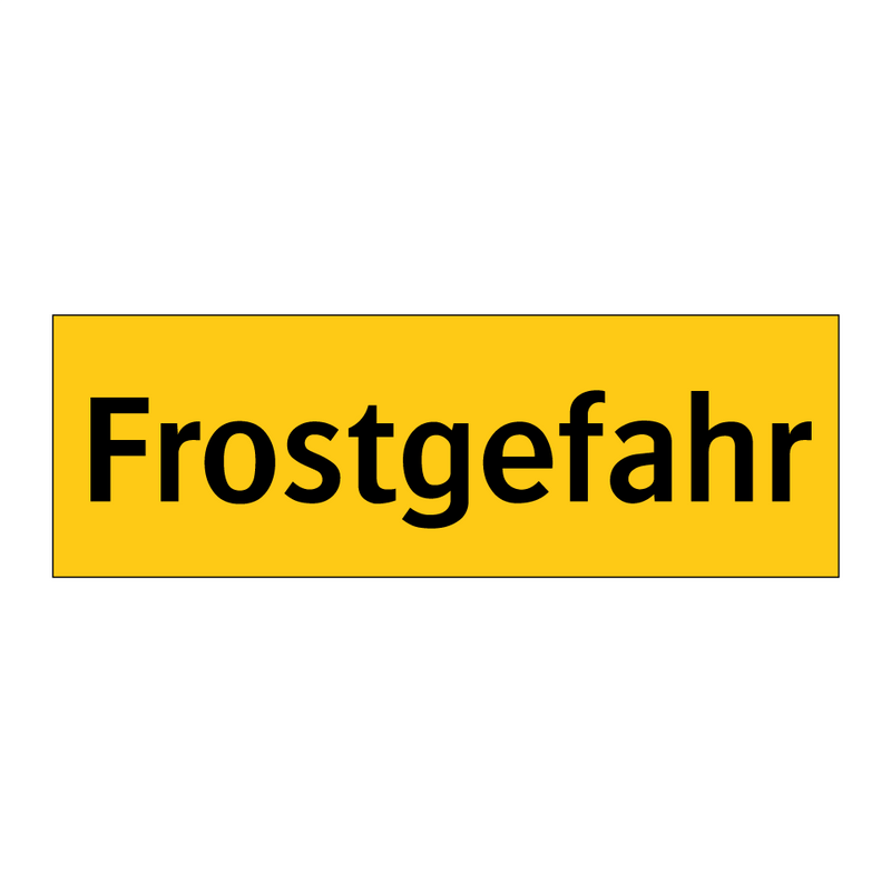 Frostgefahr