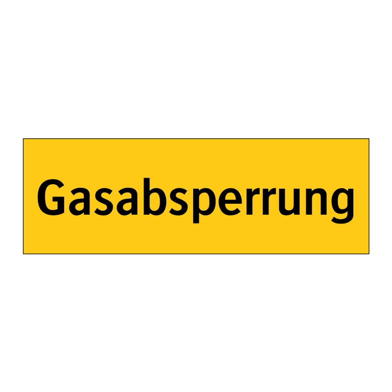 Gasabsperrung