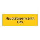 Hauptabsperrventil Gas