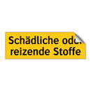 Schädliche oder reizende Stoffe