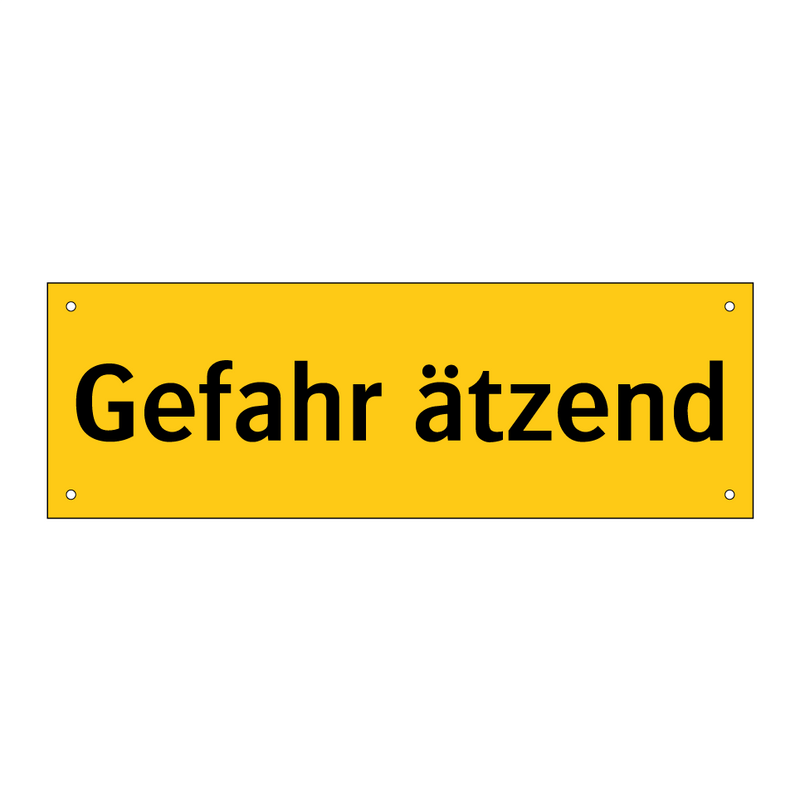 Gefahr ätzend