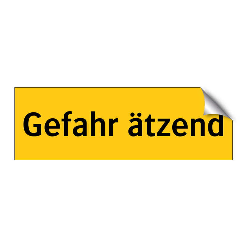 Gefahr ätzend